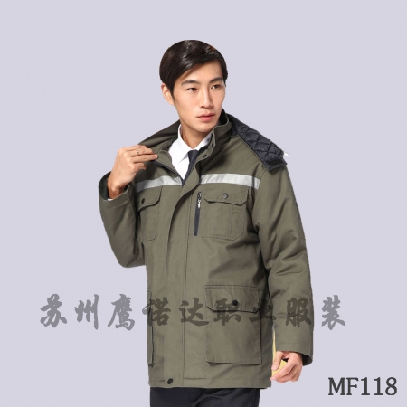 冬季夹克工作服,鹰诺达冬季棉工装款式MF110
